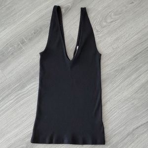 EXPRESS Modern Rib Double V tank top